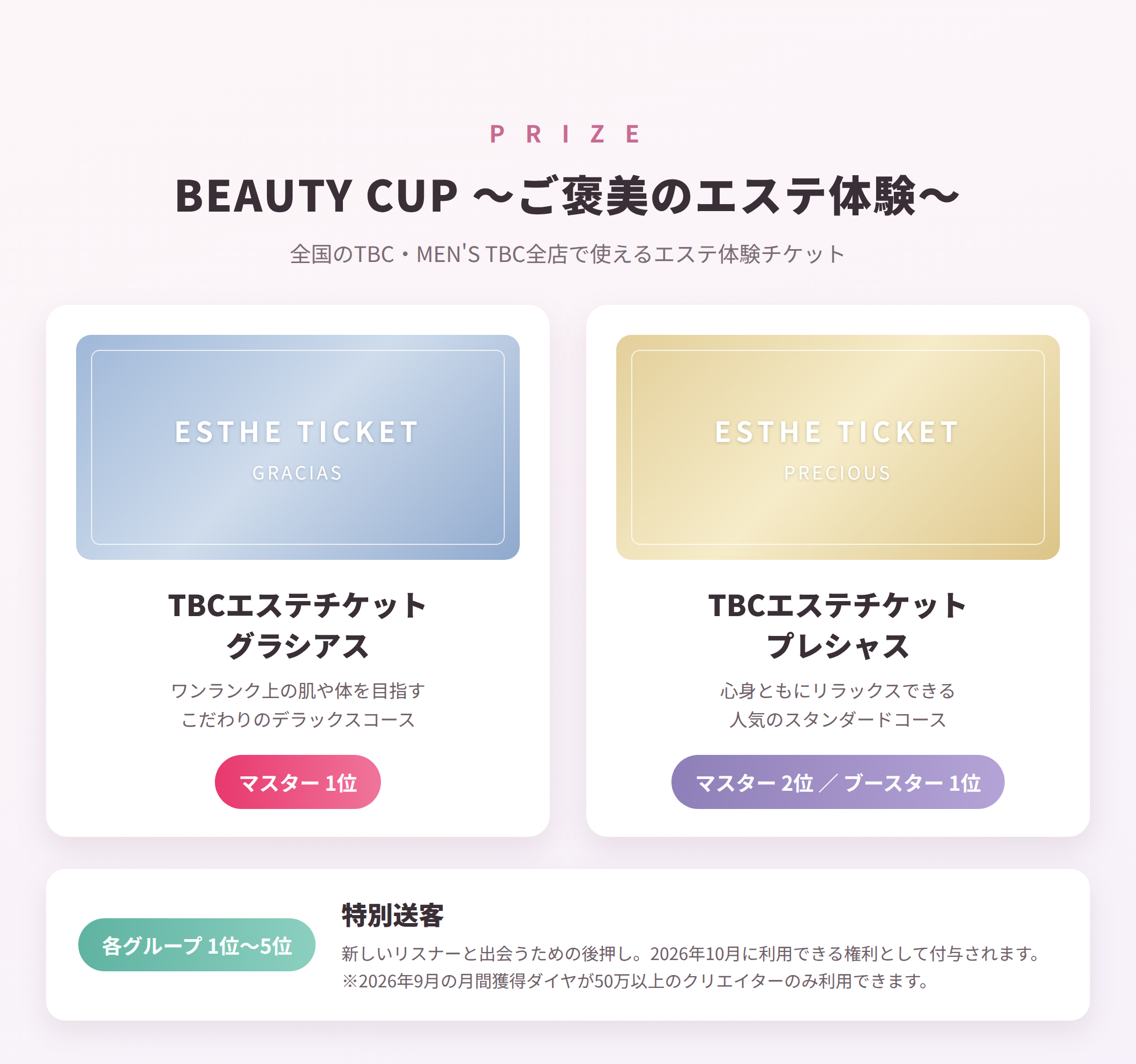 TBCエステチケット グラシアス・プレシャス